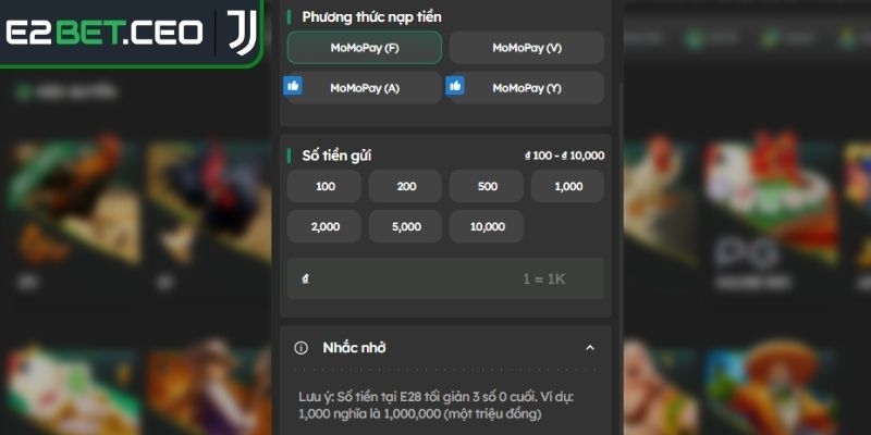 Truy cập đúng trang để thực hiện chuyển khoản