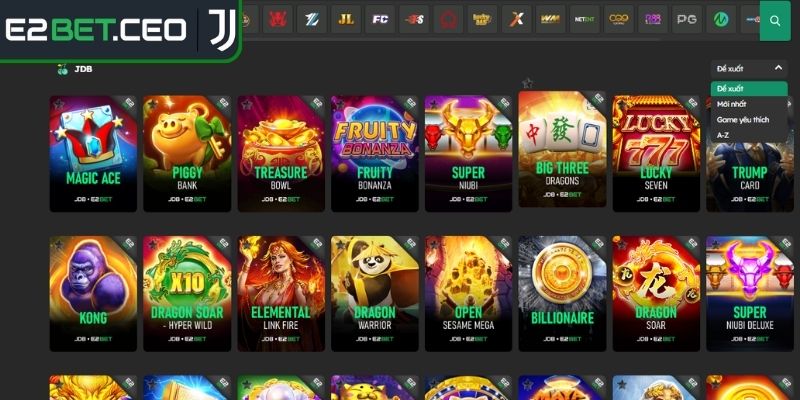 Tổng quan về nổ hũ JDB E2BET
