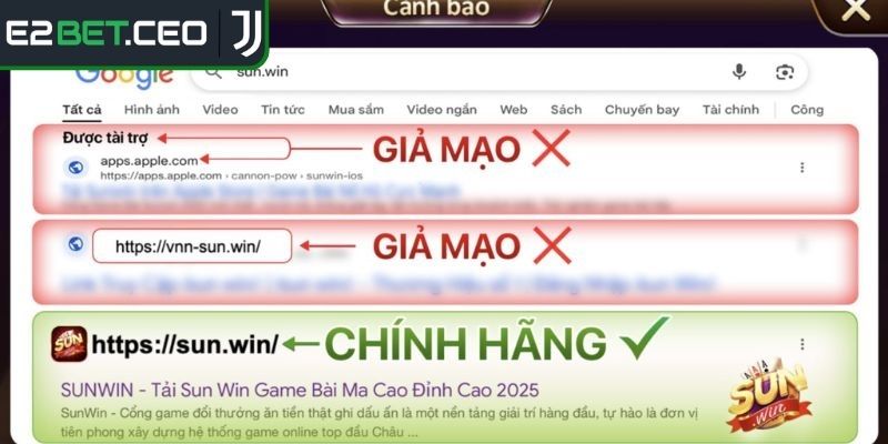 Các trang Sunwin giả mạo và cách chúng đánh lừa người chơi
